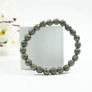 Workplace Balance Bracelet: Pyrite Round Cut Beads Bracelet - Picture 1 of 4