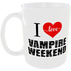 I LOVE VAMPIRE WEEKEND MUG HEART MUSIC ARTIST ROCK BAND SINGER FAN GIFT TEA CUP