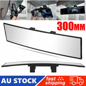 30cm Car Interior Wide Angle Panoramic Rearview Rear View Mirror White Universal
