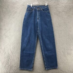 L.L Bean Tapered Jeans Womens 8M Blue Medium Wash Denim Cotton High Rise