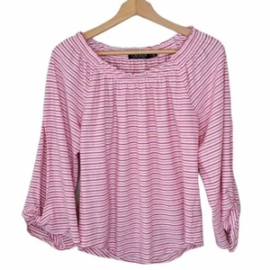 Lauren Ralph Lauren | Top a rayas rojo blanco, talla pequeña - Imagen 1 de 7