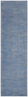 Tapis de tapis de coureur à rayures bleues gris antidérapant intérieur extérieur 24"x72"