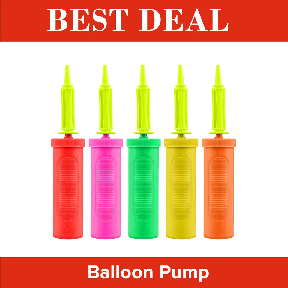 AEX Balloon Pump Air Inflator Portable hand pump for inflatables Birthday Party - Image 1 of 4