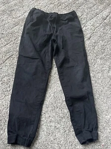 RSQ Jogger Pants Men's Large Black Elastic Waist Lightweight Casual - Picture 1 of 3