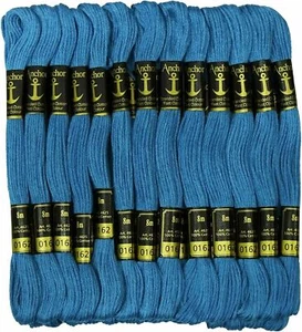 Anchor Threads Hand Embroidery Floss Stranded Cotton Thread Cross Stitch Blue - Picture 1 of 5