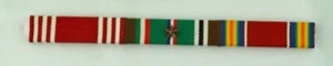Army WWII 3 Ribbon Bar 1 Campaign Star -Good Conduct, European Campaign Victory - Picture 1 of 2