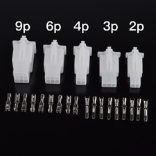 50 Sets 2.8mm 2 3 4 6 9 Pin Insulated Wiring Crimp Connector For Motorcycles ATV