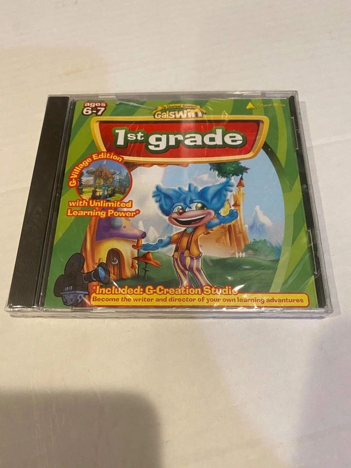 Galswin 1st Grade Curriculum Ages 6-7 PC Game Software G-Village Edition 2002 - Image 1 of 3