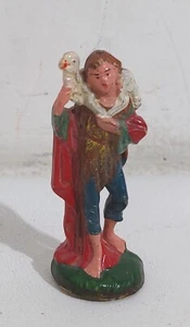 84279 Pastorello Presepe - statuina in pasta - Pastore con pecora - Imagen 1 de 5