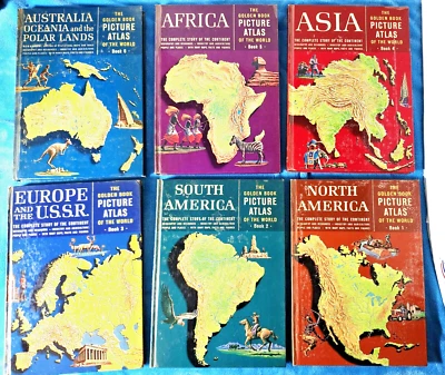 The Golden Book Picture,  Atlas Of The World Series 6 Part Series Hardcover  - Image 1 of 4