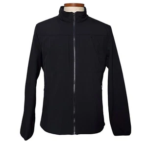 Dockers Men Jacket Security Pockets Water Resistant Breathable Black L NEW - Picture 1 of 11