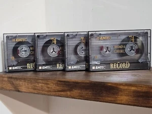 Lotto di 4 Cassette EMTEC RECORD-II 74 mins, CHROME, type II - Imagen 1 de 8