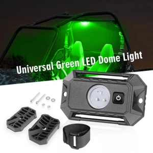 For Polaris Ranger RZR XP 1000 UTV ATV Green Roll Bar Mount LED Dome Light 12V - Picture 1 of 8