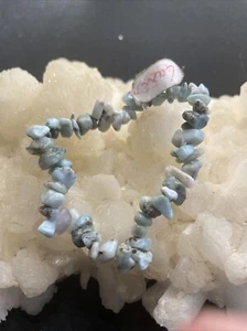 0104 Mineraux Bracelet Baroque Chips 050 Larimar - Imagen 1 de 2