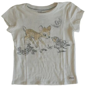 Disney Bambi Little Girls' Short Sleeve Graphic Print T-Shirt Size: XS 4-5 - NWT - Picture 1 of 4