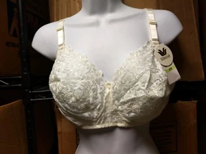 Wacoal 85219 Gobelin Stickerei Soft Cup 34B Elfenbein Neu mit Etikett  - Bild 1 von 3