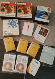 Lot de logiciels Microsoft Office 2007 Adobe Photoshop Suitcase & Divers A VOIR - Photo 1/15
