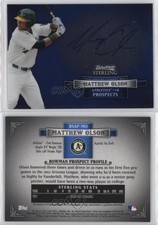 2012 Bowman Sterling Prospect Auto Matt Olson Matthew Olson #BSAP-MO Auto