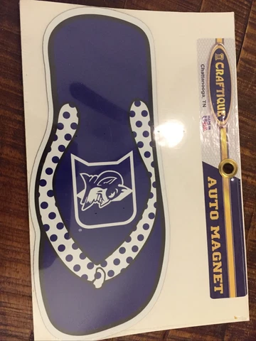NEW Craftique Duke Blue Devil Auto Magnet 12” -I Cover