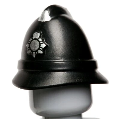 NEW LEGO - Headgear - Town - Police Helmet black Silver Badge x 1 - Constable - Image 1 of 2