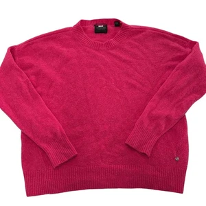 Scotch & Soda Sweater Womens Medium Fuschia Pink Crew Neck Knit Wool Blend - Picture 1 of 9