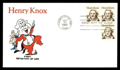 Mayfairstamps US FDC 1985 Maine Henry Knox first secretary of war First Day Cove - Image 1 of 2
