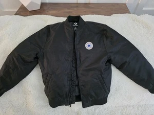 Boys Converse All Star Chuck Taylor Classic Black Jacket Size 10-12 M MINT - Picture 1 of 7
