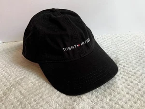 Tommy Hilfiger Men's Cotton Logo Adjustable Baseball Cap black one size fits all - Picture 1 of 9