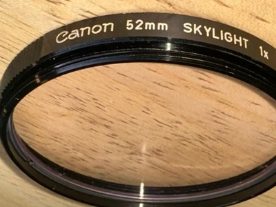 Canon 52mm Skylight 1x Lens Filter Made in Japan Threaded Excellent Quality+Cond - Image 1 of 4