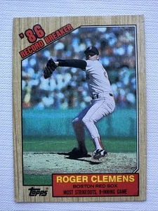 ⭐🦄 1987 Topps - Roger Clemens #1 | Medias Rojas de Boston - Imagen 1 de 2