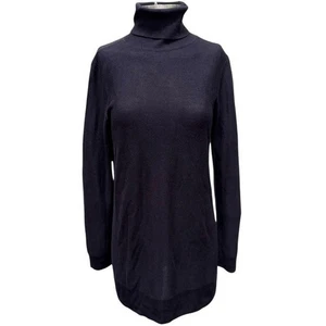 Eileen Fisher Strick Rollkragen Tunika Pullover Midnight Blue Größe Small Damen NEU - Bild 1 von 10