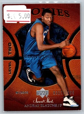 2005-06 Sweet Shot #110 Andray Blatche RC 0302/1599 - Image 1 of 2
