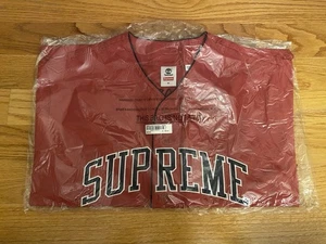 NEU Supreme X Timberland Baseball Trikot Rot Größe XL SS23 - Bild 1 von 2