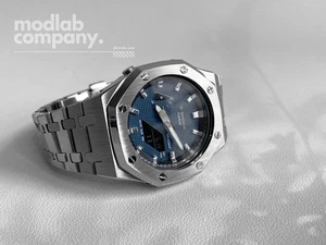 NEU LIMITIEMED MLC-502 [Classic Series] Casioak - Silver bolt/ Navy Dial Waffle - Bild 1 von 6