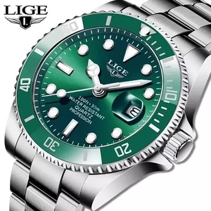 Herren Armbanduhr mit Datum Männer Uhren Luxusuhr Sportuhr Wasserdicht Uhr + Box - Bild 1 von 5