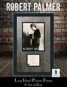 Robert Palmer signierte Schnittkarte Foto individuell gerahmt Beckett - Bild 1 von 9