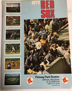 Programma Boston Red Sox 1973 Carl Yastrzemski/Orlando Cepeda/Fisk/Tiant/Evans - Foto 1 di 12