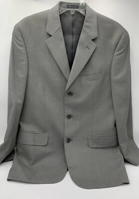 Blazer Gris ALFANI Traje Texturizado Chaqueta Talla 38R 3 Botones Macy’s Tienda Para Hombres Foto 1 de 4