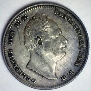 1834 Great Britain Silver Shilling Coin Circulated You Grade William IV Ruler - Picture 1 of 2
