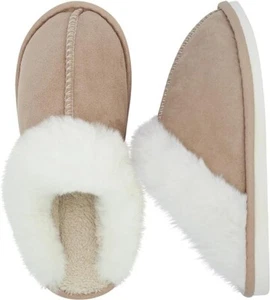 Zapatillas Merlotmataliya para mujer interiores y exteriores caqui talla 6,5-7 suaves cálidas ligeras - Imagen 1 de 6