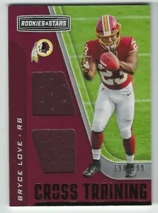 Bryce Love 2019 Panini Rookies & Stars Cross Training Dual Relic RC /199 - Picture 1 of 1