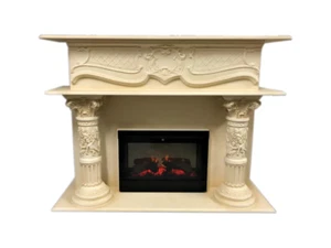 Chimeneas Chimenea eléctrica Chimeneas eléctricas Chimenea de piedra Mármol Chimenea de columna Mármol Chimenea - Imagen 1 de 10