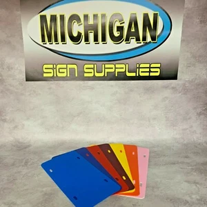 Multi Colored 0.40 Plastic License Plates - Picture 1 of 14