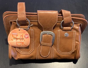 Matrix Sleek.Look Leather Brown HandBag With Shoulder Strap 12” X 9” X 4” - Picture 1 of 2