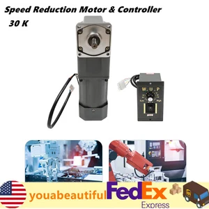 Motorreductor de velocidad eléctrico reversible 120W 110V 1:30 AC Motor 45R/MIN - Imagen 1 de 19