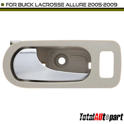 Manija de puerta interior cromada beige para conductor trasero Buick Allure LaCrosse 2005-2009 Foto 1 de 4