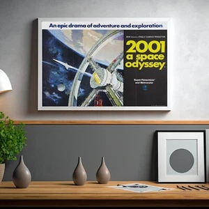 2001 A Space Odyssey Stanley Kubrick Classic 1968 Film Poster Ready To Frame A3 - Picture 1 of 13