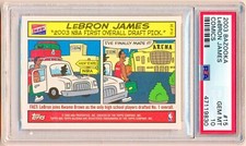 2003-04 Bazooka LeBron James Comics Rc #15 PSA 10 - POP 850 - QTY AVAIL