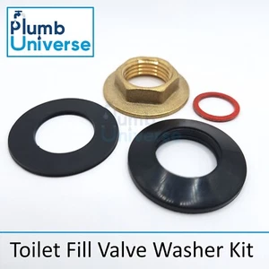 Toilettenfüllventil Reparatursatz Kegelwaschmaschine, Messingrückmutter, Faserwaschmaschine - Bild 1 von 1