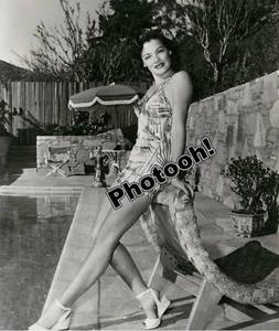 GENE TIERNEY Erotic Nude VINTAGE Pinup Wall Art Naked Girl Nudes Antique V7347 - Picture 1 of 1